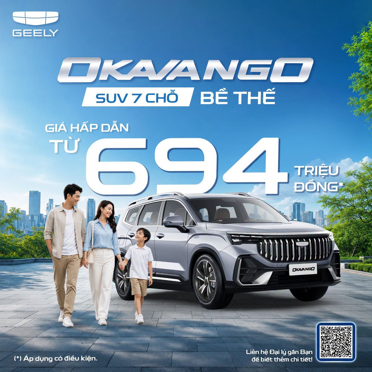 GEELY OKAVANGO - SUV 7 CHỖ THỰC THỤ DÀNH CHO GIA ĐÌNH